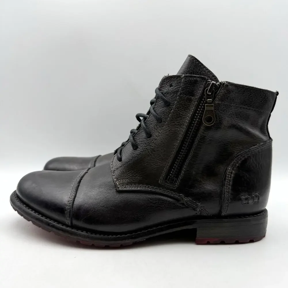 Bed Stu Womens Bonnie II Ankle Boots Size 8.5 EU 39 Black Leather NIB